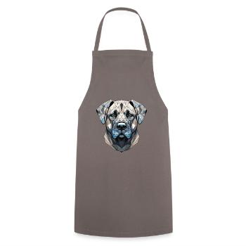 Portrait de chien Kangal - Tablier de cuisine - gris - Devant - AI Model Male 185 dark (185cm)