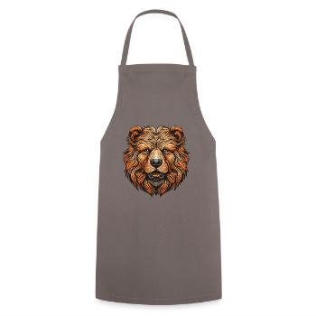 Portrait de chien Chow Chow - Tablier de cuisine - gris - Devant - AI Model Male 185 dark (185cm)