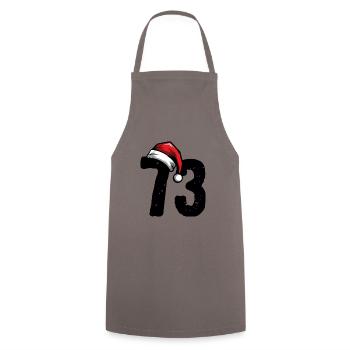 73 Number Christmas - Cooking Apron - grey - Front - AI Model Male 185 dark (185cm)