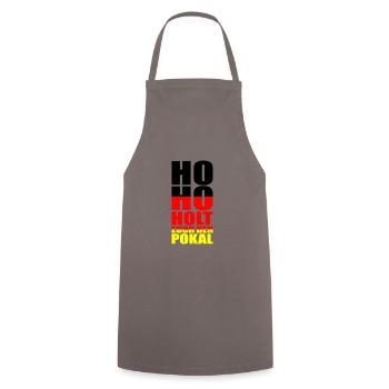 ho ho holt euch den pokal | Farben änderbar - Kochschürze - Grau - Vorne - AI Model Male 185 dark (185cm)