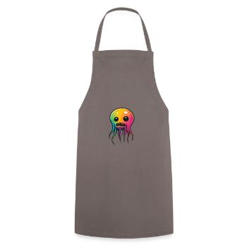 Jellyfish Halloween Animal - Cooking Apron - grey - Front - AI Model Male 185 dark (185cm)