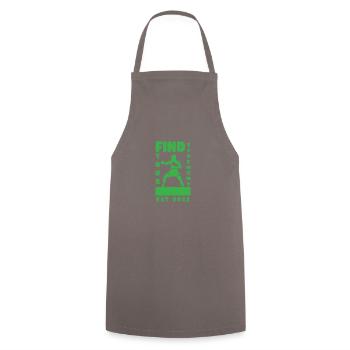 Boxing Boxer Martial Arts Boxing Ring Boxing Gloves - Cooking Apron - grey - Front - AI Model Male 185 dark (185cm)