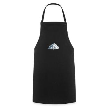 Polygone de nuages - Tablier de cuisine - noir - Devant - AI Model Male 185 dark (185cm)