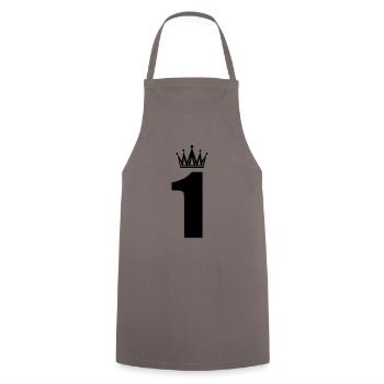 1 - Tablier de cuisine - gris - Devant - AI Model Male 185 dark (185cm)