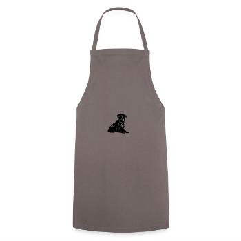 Icône du chien Rottweiler - Tablier de cuisine - gris - Devant - AI Model Male 185 dark (185cm)