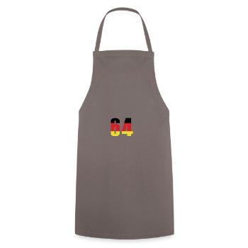 64 Number Germany Jersey - Cooking Apron - grey - Front - AI Model Male 185 dark (185cm)