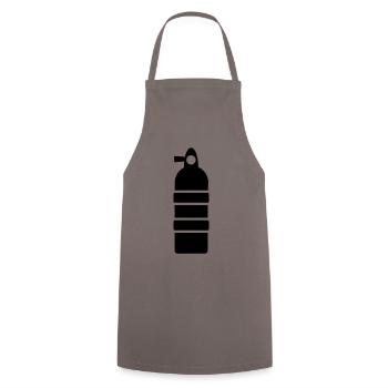 Sauerstoff Tauchen symbol - Kochschürze - Grau - Vorne - AI Model Male 185 dark (185cm)