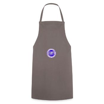 Staff Member - Cooking Apron - grey - Front - AI Model Male 185 dark (185cm)