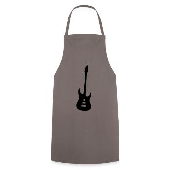 Symbole de guitare - Tablier de cuisine - gris - Devant - AI Model Male 185 dark (185cm)