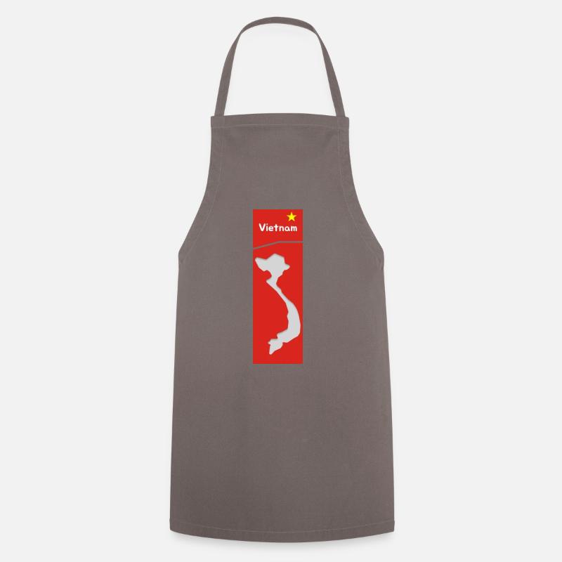Vietnam Design - Cooking Apron - grey