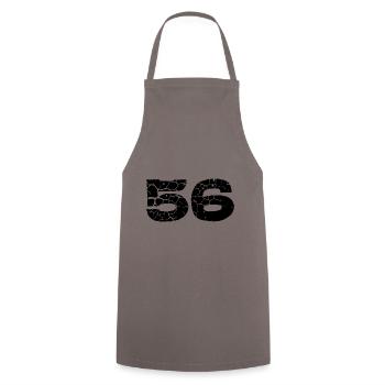 Maillot numéro 56 - Tablier de cuisine - gris - Devant - AI Model Male 185 dark (185cm)