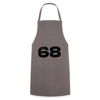 Maillot à 68 numéros - Tablier de cuisine - gris - Devant - AI Model Male 185 dark (185cm)
