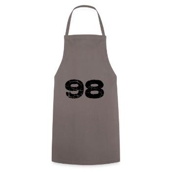 98 number jersey - Cooking Apron - grey - Front - AI Model Male 185 dark (185cm)