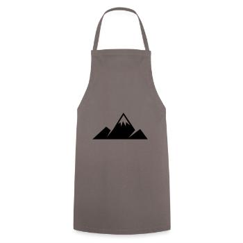 Montagnes En plein air - Tablier de cuisine - gris - Devant - AI Model Male 185 dark (185cm)