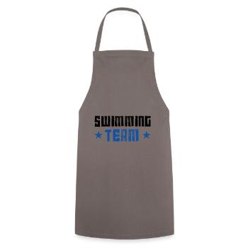 Swimming Team - Kochschürze - Grau - Vorne - AI Model Male 185 dark (185cm)