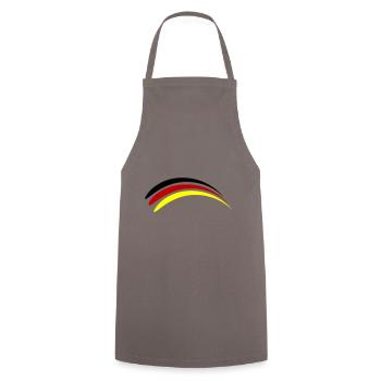 Deutschland Fahne - Kochschürze - Grau - Vorne - AI Model Male 185 dark (185cm)
