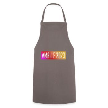 Malle 2023 - Cooking Apron - grey - Front - AI Model Male 185 dark (185cm)
