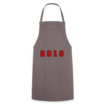 Numéro de l’année 2010 - Tablier de cuisine - gris - Devant - AI Model Male 185 dark (185cm)