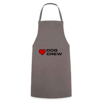 Dog Crew - Kochschürze - Grau - Vorne - AI Model Male 185 dark (185cm)