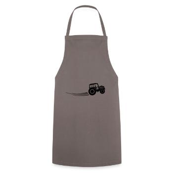 tracteur agriculteur - Tablier de cuisine - gris - Devant - AI Model Male 185 dark (185cm)