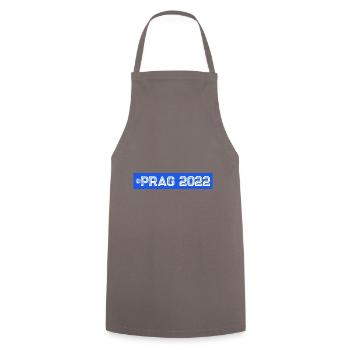 Prag 2022 - Kochschürze - Grau - Vorne - AI Model Male 185 dark (185cm)