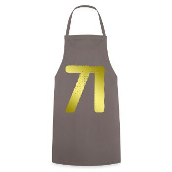 71 Zahl Trikot - Kochschürze - Grau - Vorne - AI Model Male 185 dark (185cm)