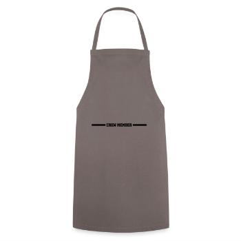 Crew Members - Cooking Apron - grey - Front - AI Model Male 185 dark (185cm)