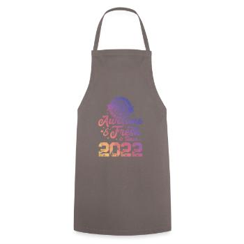 2022 awesome fresh - Cooking Apron - grey - Front - AI Model Male 185 dark (185cm)