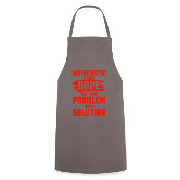 mathematics - Cooking Apron - grey - Front - AI Model Male 185 dark (185cm)