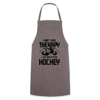 Field Hockey Therapy - Cooking Apron - grey - Front - AI Model Male 185 dark (185cm)