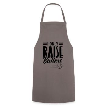 Raise Ballers Baseball - Cooking Apron - grey - Front - AI Model Male 185 dark (185cm)