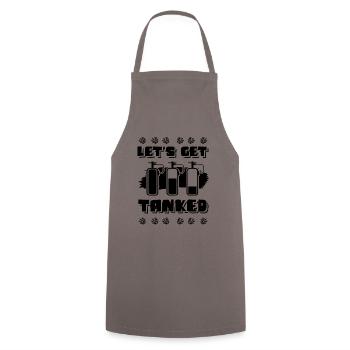 Diving scuba diving - Cooking Apron - grey - Front - AI Model Male 185 dark (185cm)