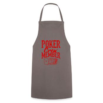 Membre de l’équipage de poker - Tablier de cuisine - gris - Devant - AI Model Male 185 dark (185cm)