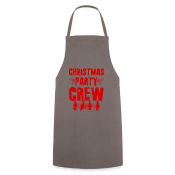 Christmas Party Crew - Cooking Apron - grey - Front - AI Model Male 185 dark (185cm)