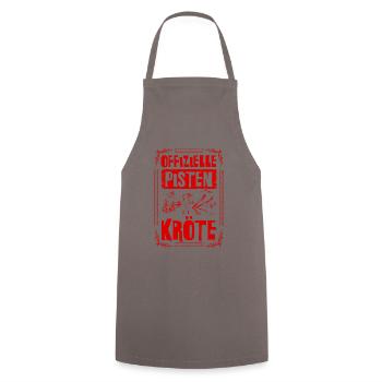 Ofizielle Pisten Kröte - Kochschürze - Grau - Vorne - AI Model Male 185 dark (185cm)
