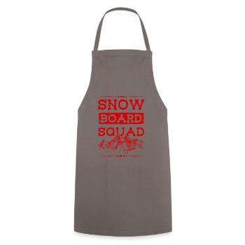 Snowboard Squad - Kochschürze - Grau - Vorne - AI Model Male 185 dark (185cm)