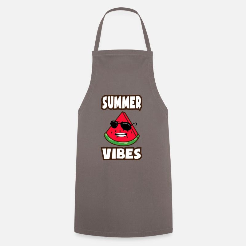 Melon Summer Vibes - Kochschürze - Grau