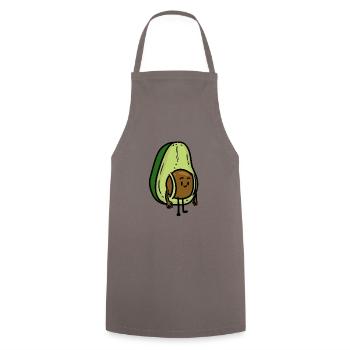 Avocat voyageur - Tablier de cuisine - gris - Devant - AI Model Male 185 dark (185cm)