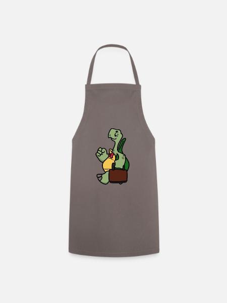 Worker Turtle - Kochschürze - Grau
