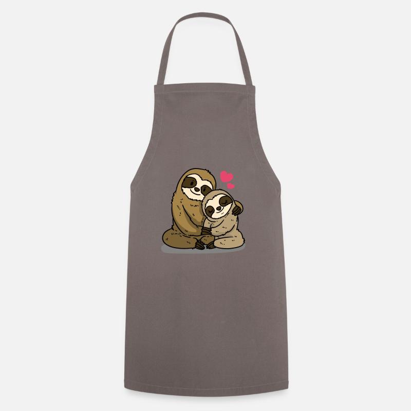 Liebend Sloth Loving Sloth - Kochschürze - Grau