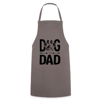 Dogs papa dad dogs saying - Cooking Apron - grey - Front - AI Model Male 185 dark (185cm)
