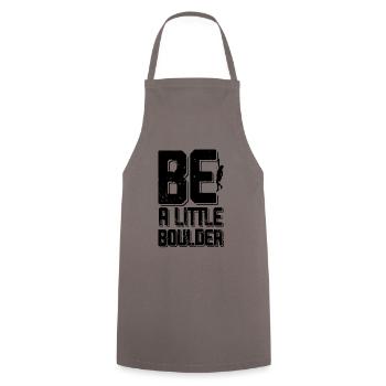 Bouldering klettern - Kochschürze - Grau - Vorne - AI Model Male 185 dark (185cm)