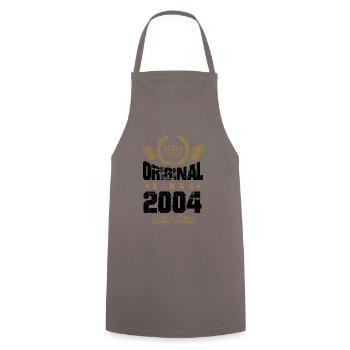2004 limited edition - Cooking Apron - grey - Front - AI Model Male 185 dark (185cm)