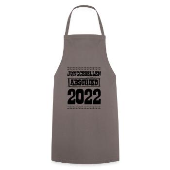 junggesellen Abschied Jga 2022 - Kochschürze - Grau - Vorne - AI Model Male 185 dark (185cm)