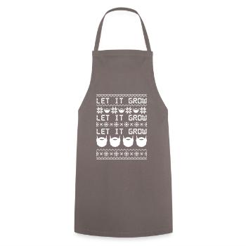 Let it grow Bart Christmas Music - Cooking Apron - grey - Front - AI Model Male 185 dark (185cm)