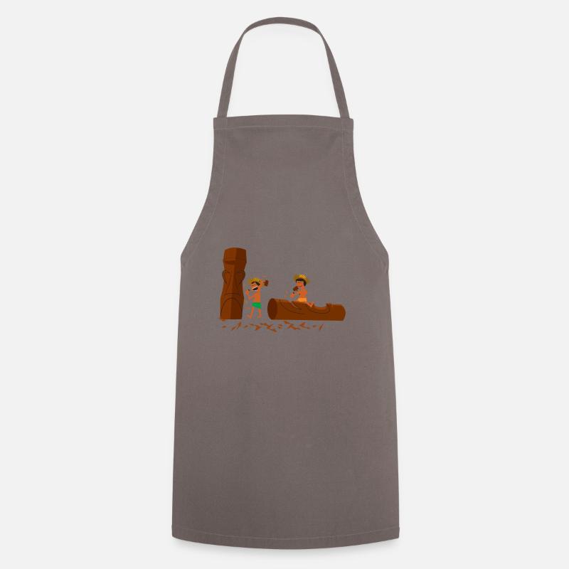Sculpteurs de Tikis - Tablier de cuisine - gris