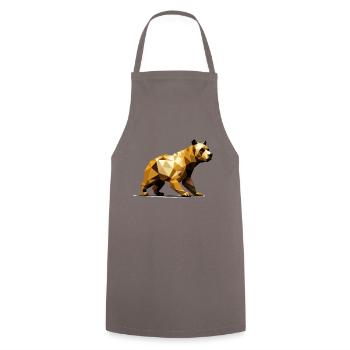3D Bearr GeomeTRIX - Kochschürze - Grau - Vorne - AI Model Male 185 dark (185cm)