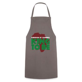 Coming To America King To Be - Cooking Apron - grey - Front - AI Model Male 185 dark (185cm)
