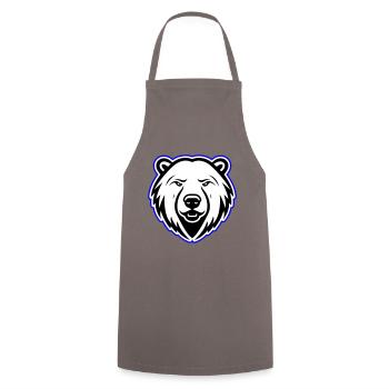 Polar Bear Head Polar Bear - Cooking Apron - grey - Front - AI Model Male 185 dark (185cm)