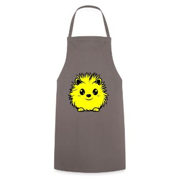 Igel Tier Baby - Kochschürze - Grau - Vorne - AI Model Male 185 dark (185cm)